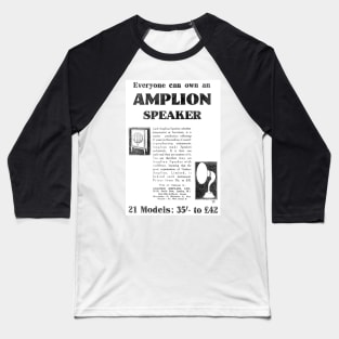 Graham Amplion Ltd. - Amplion Speaker - 1929 Vintage Advert Baseball T-Shirt